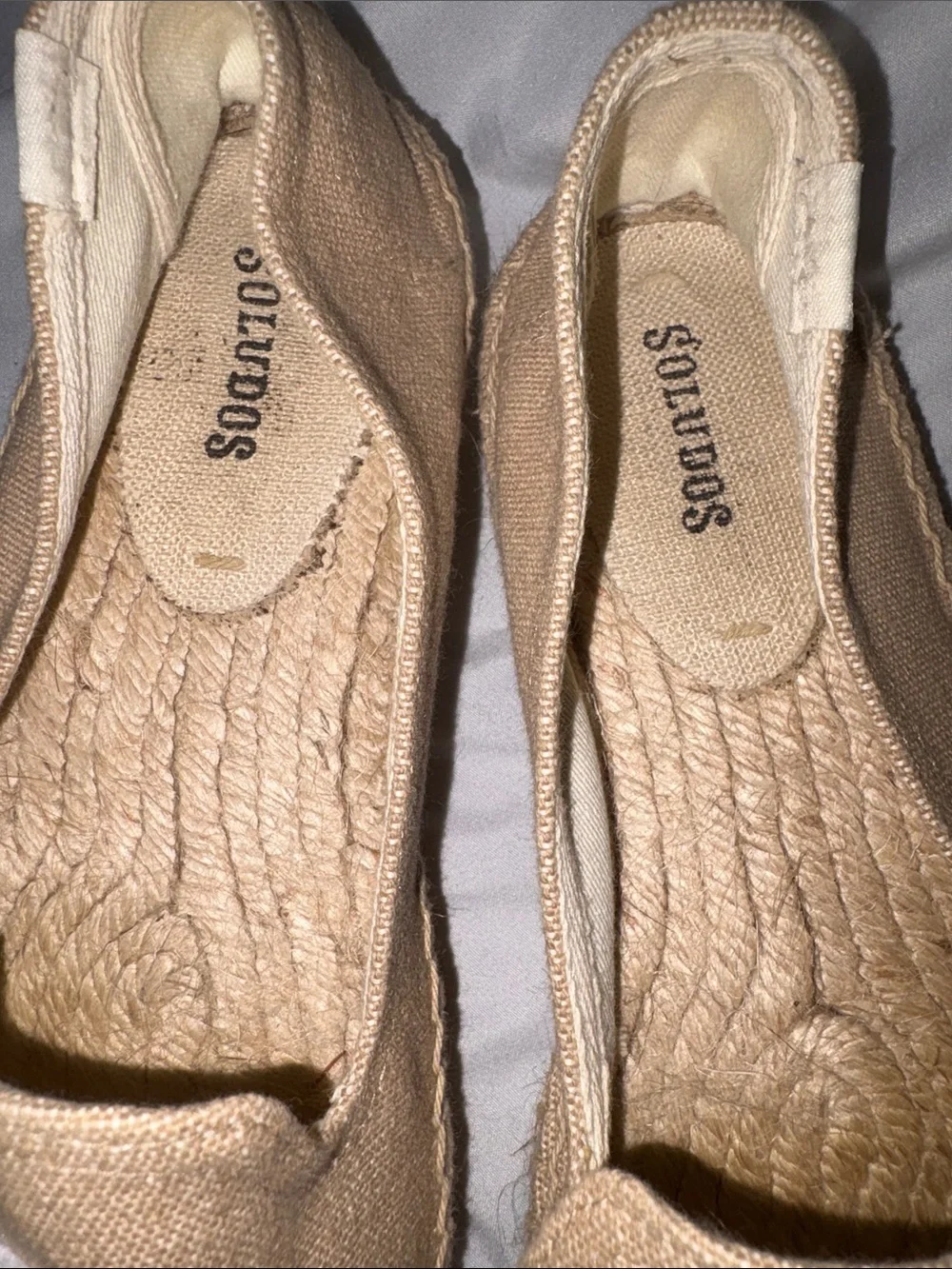 Soludos Gilded Owl Smoking Espadrilles Embroidered Slip On Canvas Shoes Women 8